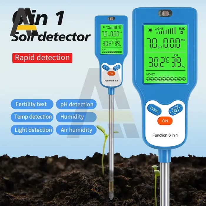 Testeur de sol 6 en 1, fertilité du sol