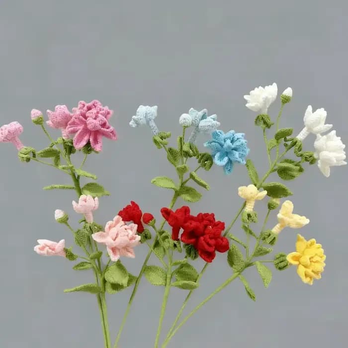 Fleur de jardinage au Crochet faite à la main