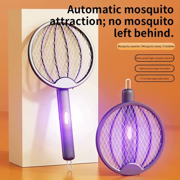 Tapette à moustiques électrique pliable 3 en 1