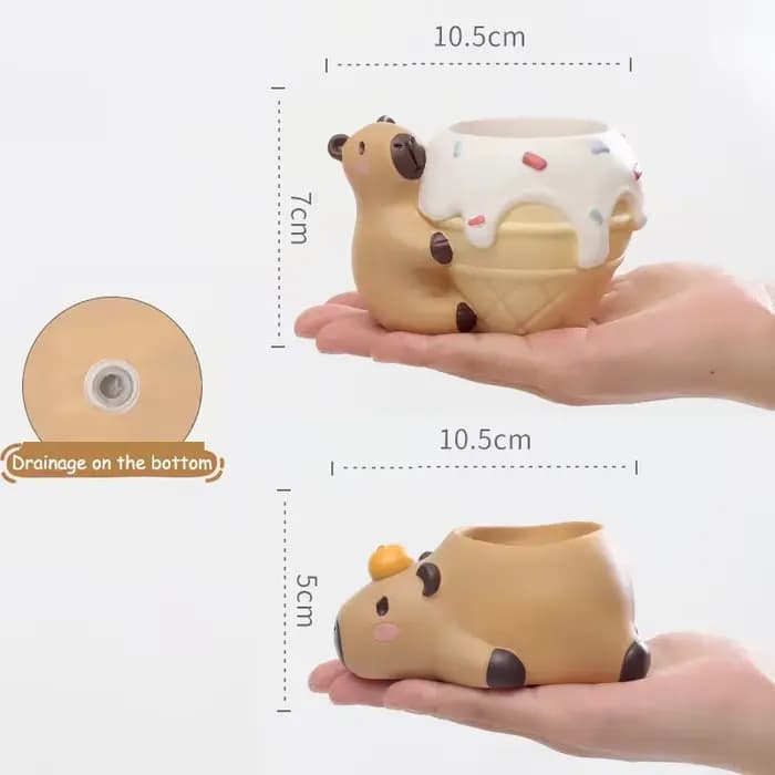 Petit Pot de plantes Capybara mignon