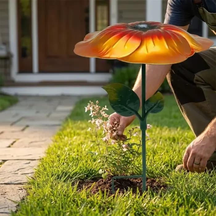 Parasol de jardin en forme de fleur