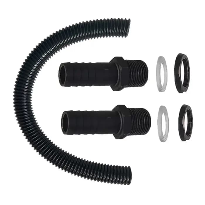 Kit de tuyau de dérivation d'eau de pluie 3/4 pour connecter deux fûts à l'eau et optimiser la réutilisation