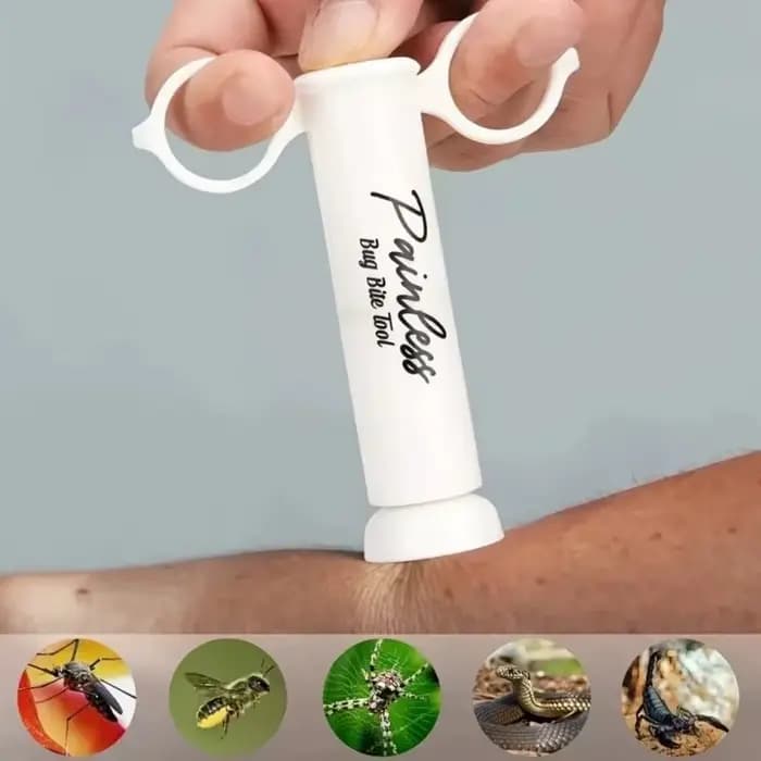 Extracteur de venin d'insectes par aspiration – Soulagement naturel des démangeaisons et de l'enflure – Premiers secours pour les piqûres d'abeilles et d' autres insectes – Idéal pour la randonnée en 