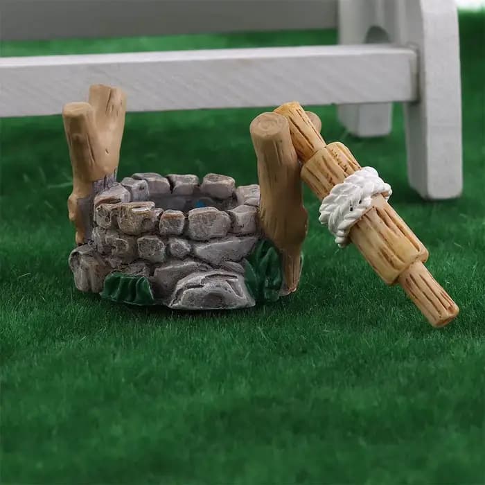 Miniature décorative en résine pour jardin, pot de bonsaï, figurines rétro, artisanat paysager, décoration DIY