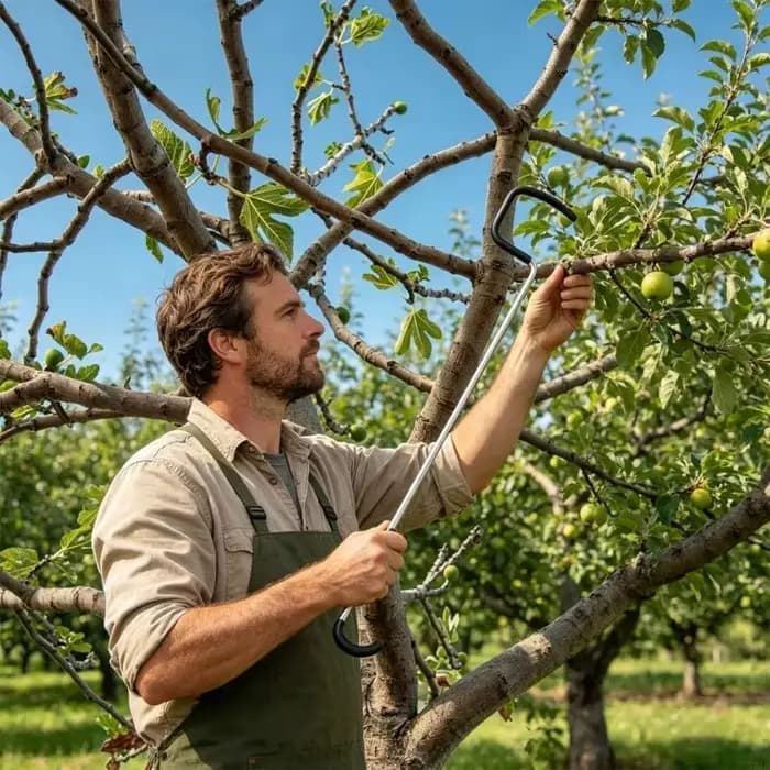 Paquet 24 aides à formation des arbres fruitiers 7 pouces en acier Flexible avec couvercle en plastique souple