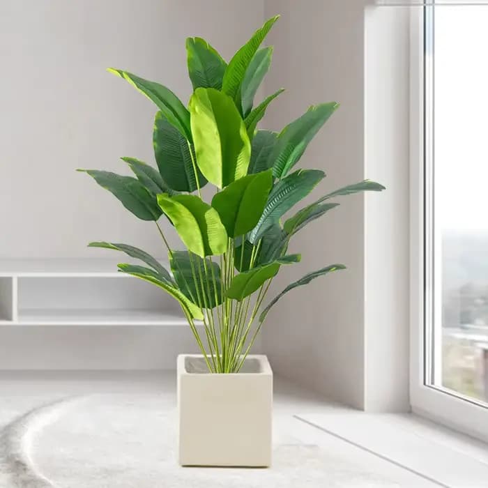 Plantes artificielles grand palmier tropical