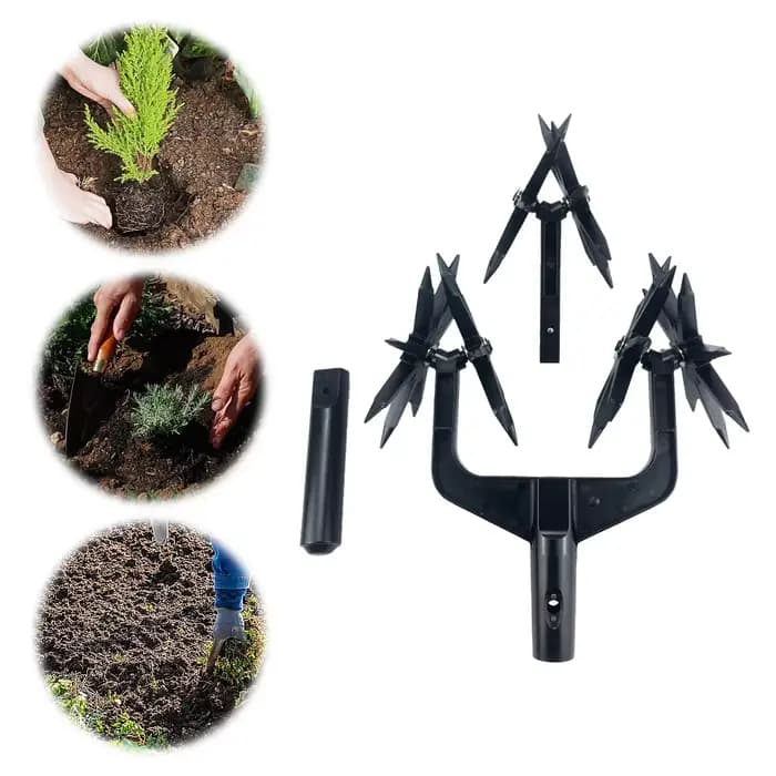 Aérateur de jardin 2-en-1