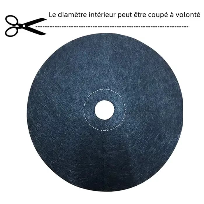 Barrière de désherbage avec anneau de pain d'arbre Non tissé