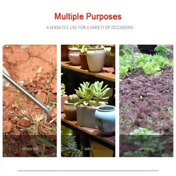 Désherbeur de jardinage en acier inoxydable