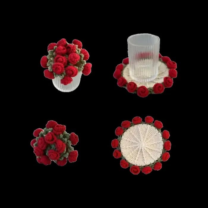 Dessous de verre pour Bouquet de roses
