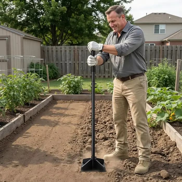 Compacteur de sol en acier détachable