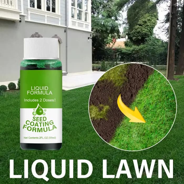 Spray de pelouse d'herbe verte