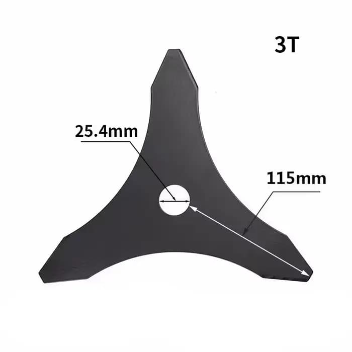 Lame de débroussailleuse universelle 10 po x 3T – Remplacement tranchant à 3 dents pour la plupart des