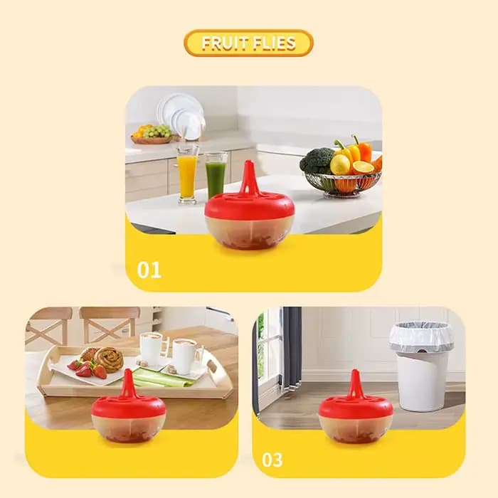 Piège à insectes Non toxique pour attirer et piège à mouches à fruits