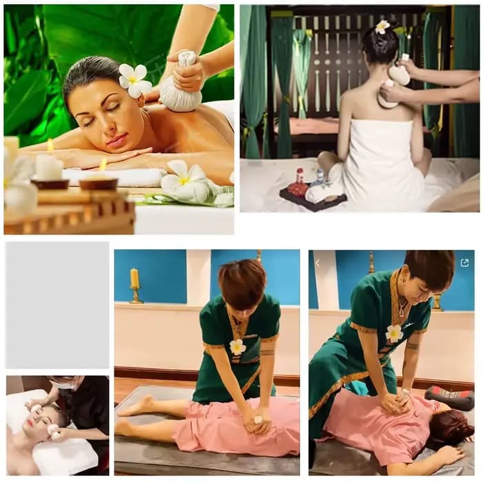 Boule de Massage à base de plantes thaïlandaises, thérapie thermique à base de plantes, Relaxation musculaire, remède thaïlandais traditionnel, compresse à base de plantes faite à la main, 1 pièce