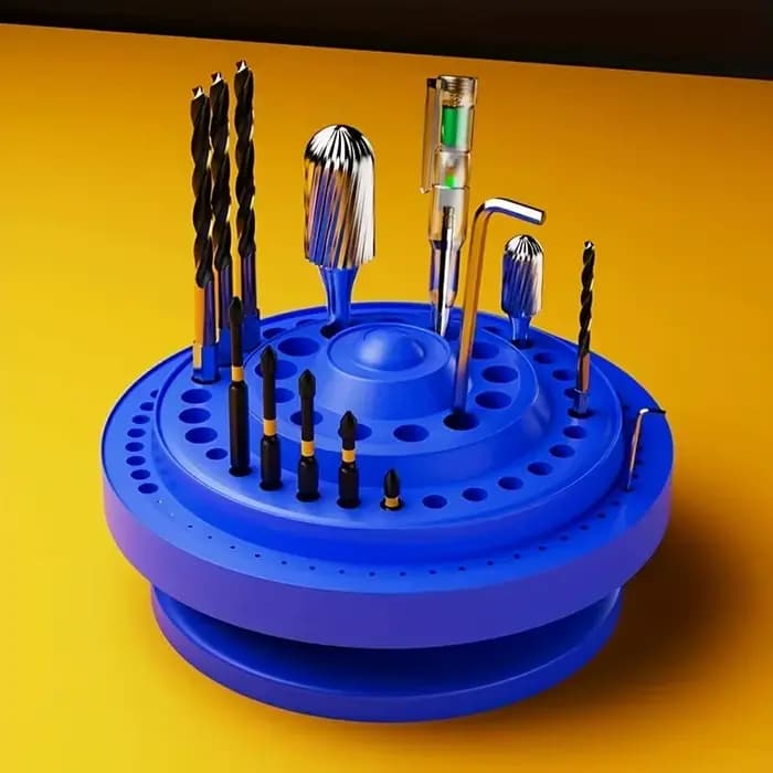 Support de rangement rotatif pour embouts