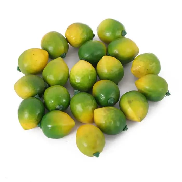 20 pièces de fruits et légumes artificiels multicolores