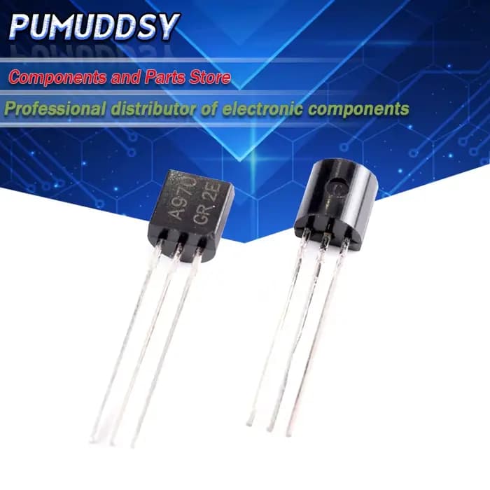 100 pièces 2SA970 2SC2240 (50 pièces * A970 + 50 pièces * C2240) Transistors bipolaires TO-92-BJT NPN IC