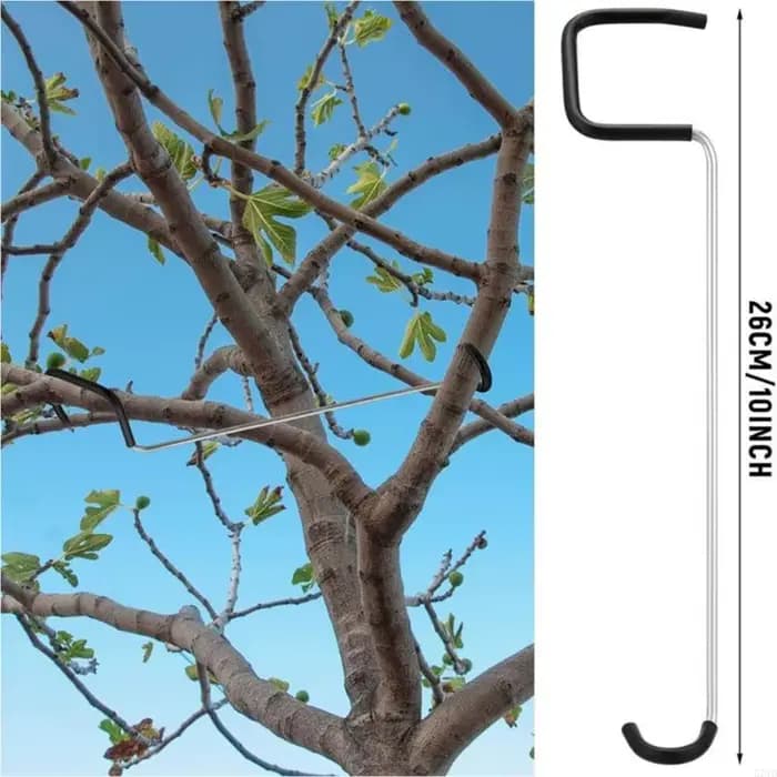 Paquet 24 aides à formation des arbres fruitiers 7 pouces en acier Flexible avec couvercle en plastique souple