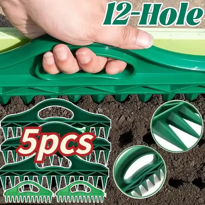 1/5 pièces Épandeur de semences manuel portable pour jardinage