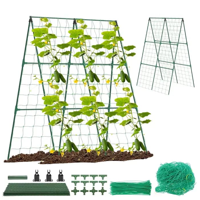 Treillis de concombre, cadre A pour légumes de jardin