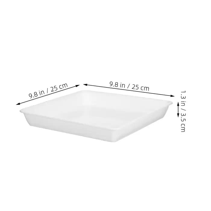 2 pièces de soucoupes pour plantes en plastique épaissi