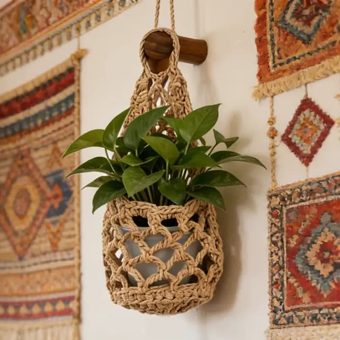 Support de plante suspendu pour intérieur