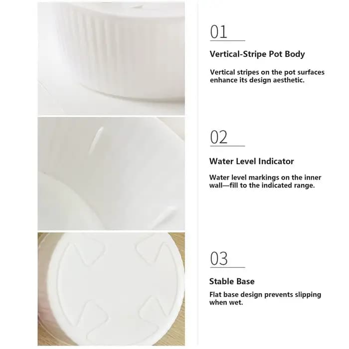 Jardinière hydroponique à 3 trous pour ampoules de fleurs