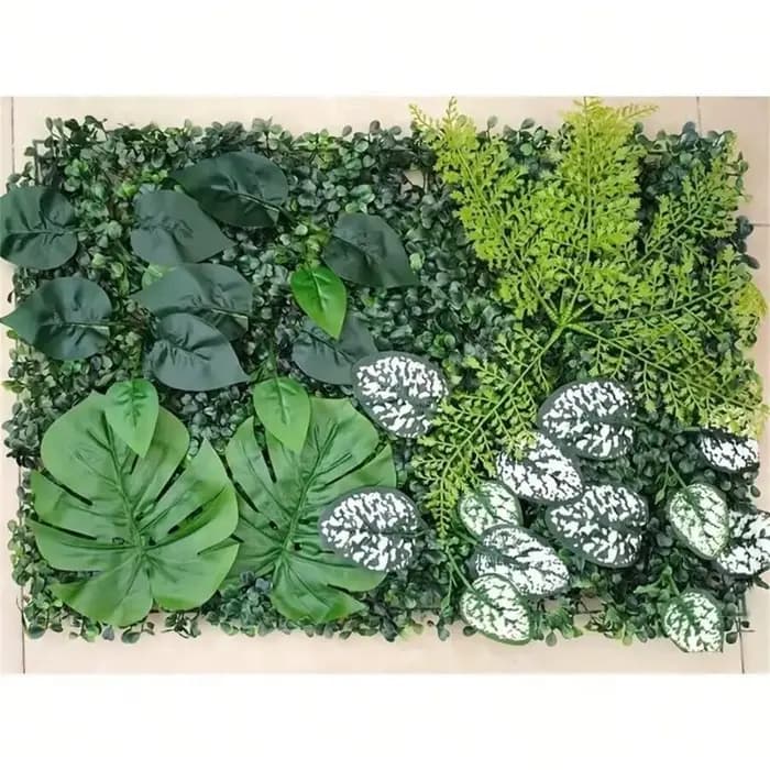 Panneaux muraux verts artificiels