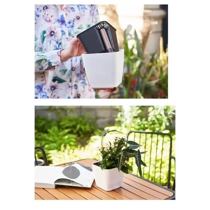Pots de fleurs auto-arrosants avec dispositif de niveau d'eau
