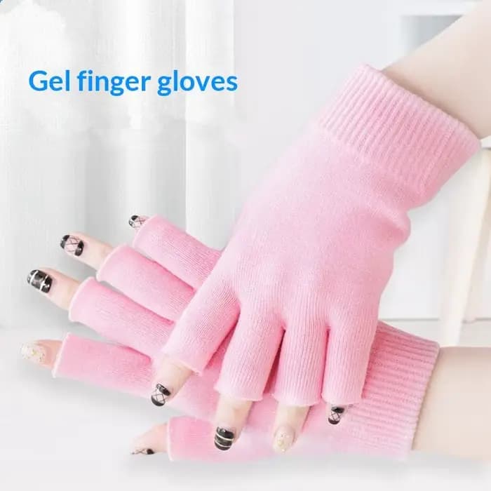 Gants demi-doigt en Gel de coton réutilisables, pour un soin hydratant en profondeur, traitement de réparation nocturne pour les mains sèches et craquelées, outil de soins