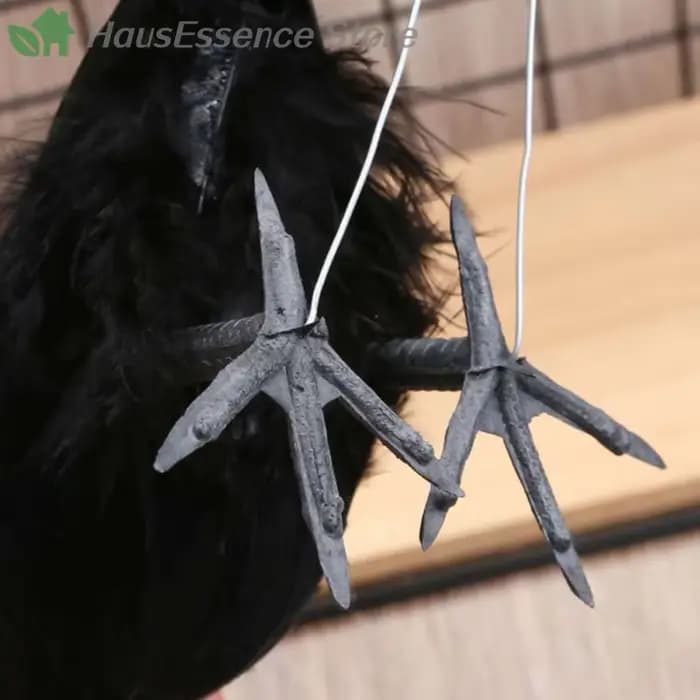 Simulation d'oiseau corbeau noir