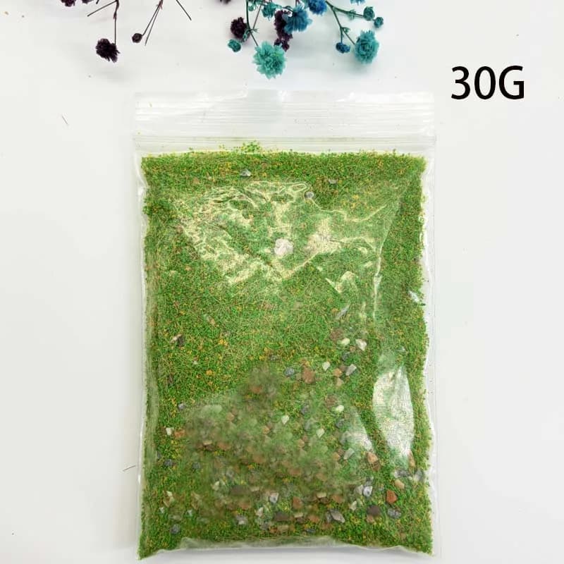 Modèle de poudre de Terrain d'herbe statique 30G, avec pierre, échelle Ho N, scène militaire, Dioram