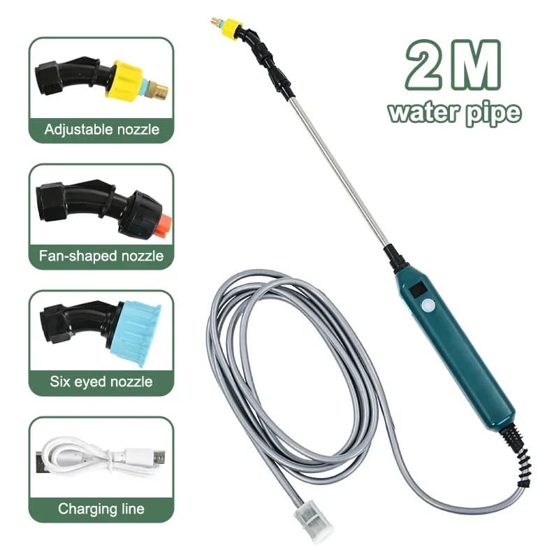Pulvérisateur de jardin électrique haute pression 2400mAh, outil d'arrosage Portable pour plantes av