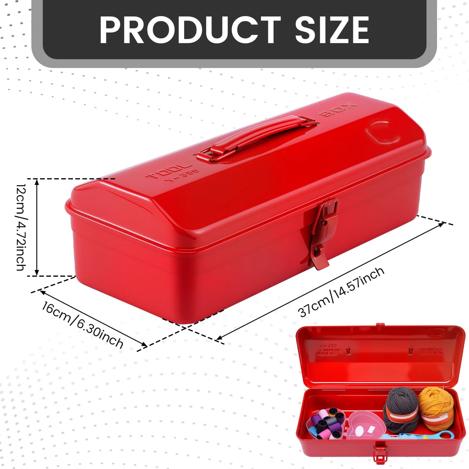 Boîte à outils matérielle, boîte à outils en fer, organisateur Portable, valise combinée en métal, é