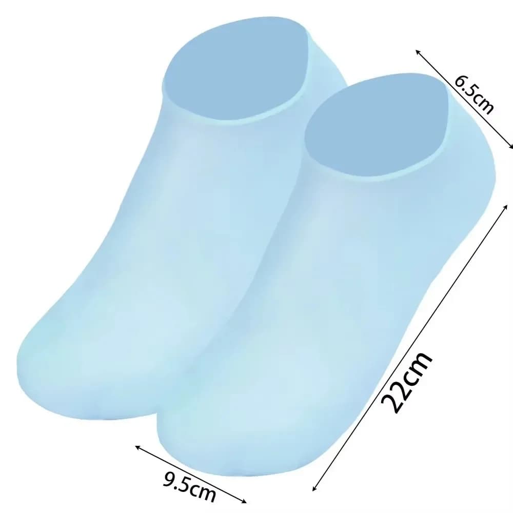 Chaussettes de Massage Spa en Silicone, hydratantes, soulagement de la douleur, élimine les peaux mo