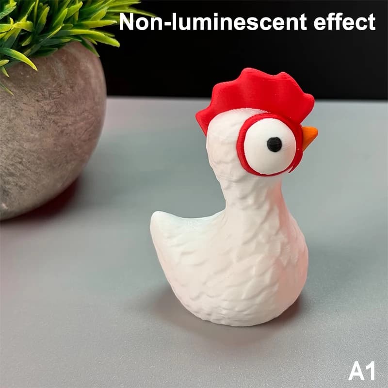 Statue de poule imprimée en 3D, figurine d'animal, sculpture pour intérieur/extérieur, ornement pour