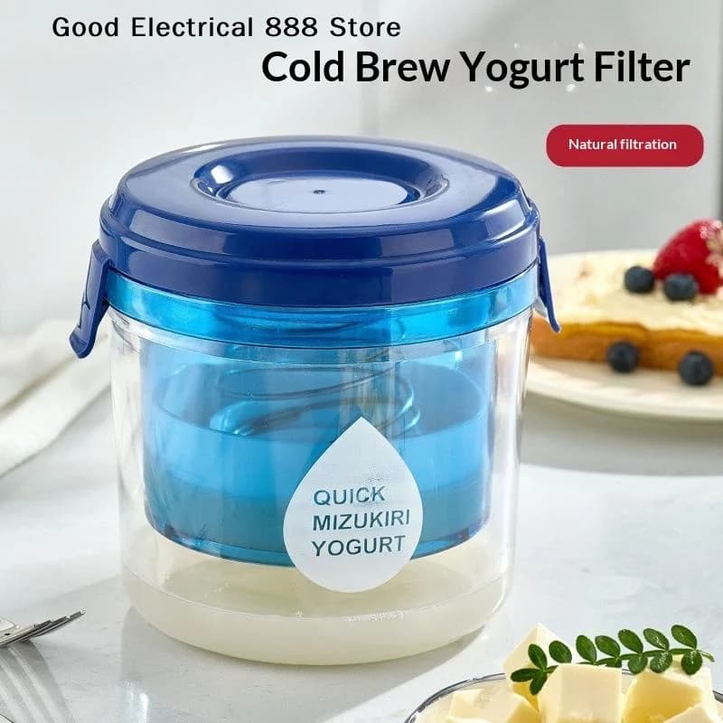 【G】 Passoire à yaourt de qualité alimentaire, filtration rapide, fonctionnement facile, couvercle he