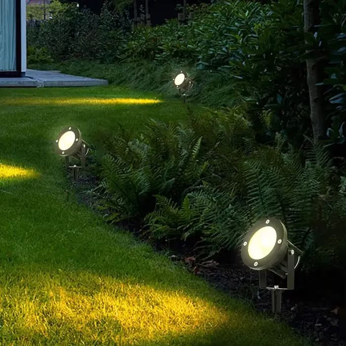 Lampe de jardin LED GU10, éclairage extérieur étanche, projecteurs de jardin LED COB AC85-265V, déco