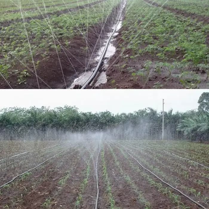 Tuyau d'irrigation par pulvérisation fine et douce, 0 à 7 trous, 1.2 pouces, Φ32mm, bande d'arrosage
