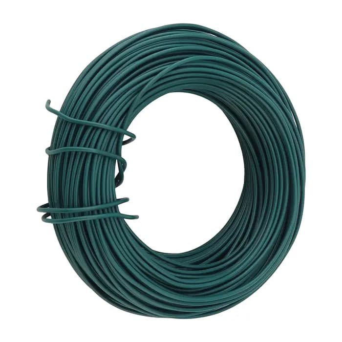 Attaches de jardin en plastique, fil d'attache rond vert de 2mm x 50m pour le jardinage, fil de piég