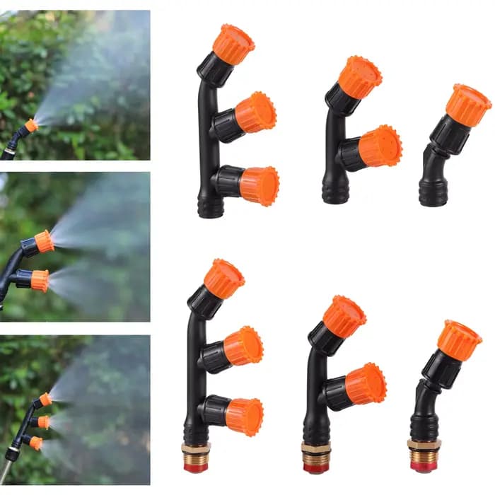 Buse réglable d'atomisation haute pression pour jardin, 1/2 "1/4", avec buse filetée simple/Double/T