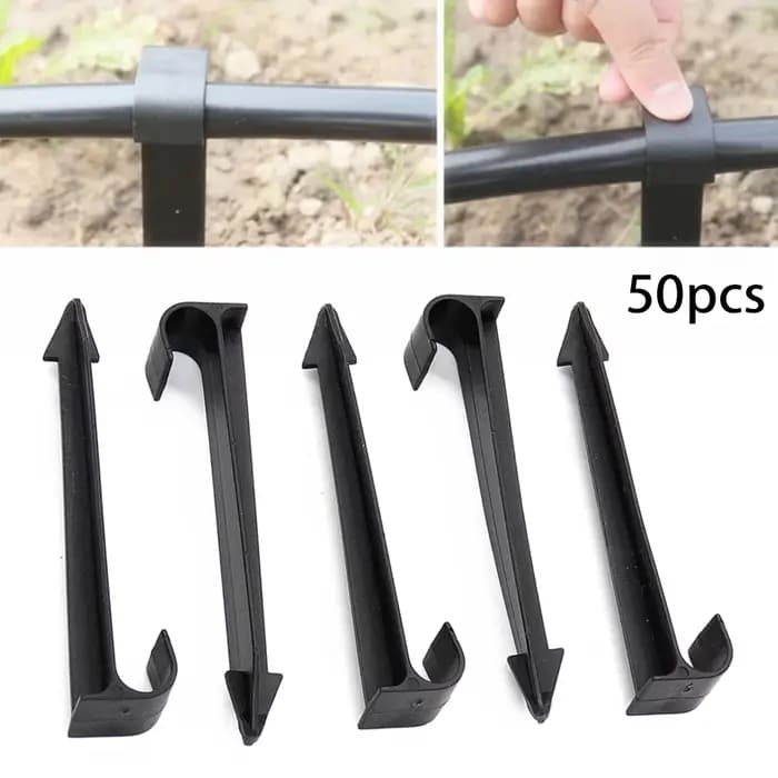 Piquets de sol de Type C DN16, 50 pièces, pour tuyau PE, tuyau d'irrigation goutte à goutte, support