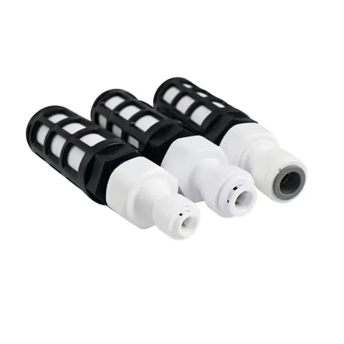Filtre en ligne auto-amorçant universel 6-10 mm à connexion rapide, pré-filtre en coton PP pour syst
