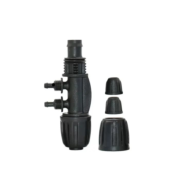 Connecteurs de tuyaux PE 16mm 20mm à 1/4 ", séparateur d'eau 1/2/4 voies, écrou de blocage 1/2 3/4 à