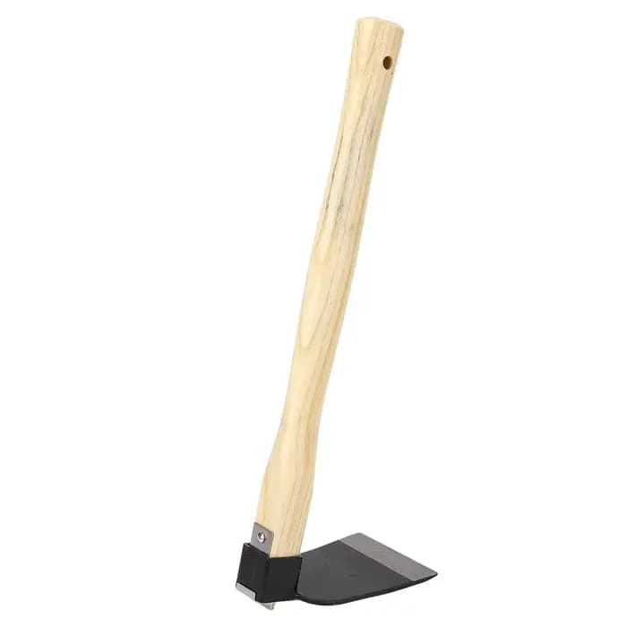Houe de jardin houe à main de désherbage de jardin houe à main ergonomique manche en bois en acier a
