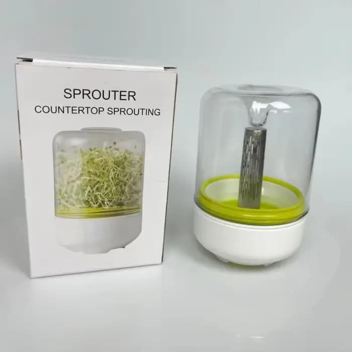 Kit de germes de comptoir, récipient de culture de graines réutilisable pour la cuisine, jardinage,