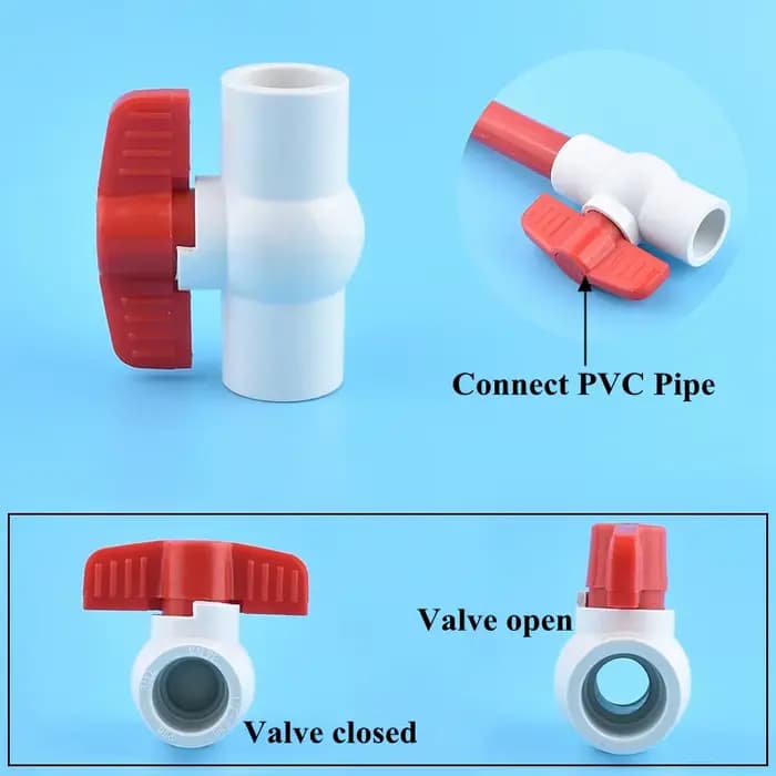 Raccords PVC 20-50 mm : Té, Coude, Union, Croix, Connecteur pour Tuyaux d'Irrigation de Jardin, Join