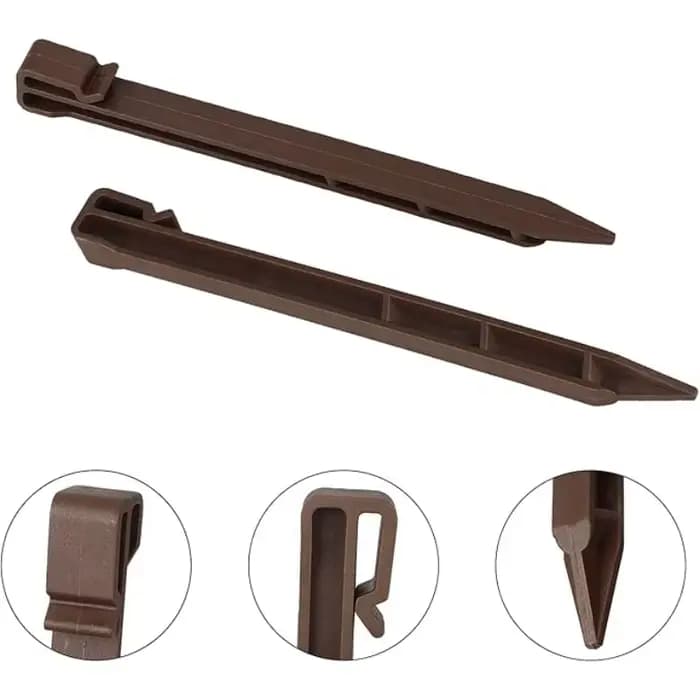 Clous en plastique dur de 25cm, 10/20 pièces, pour tente, ancre au sol, bâtons de sol, couverture mu