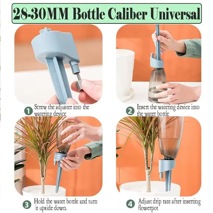 Plante de fleurs domestique avec synchronisation de bouteille, arrosage paresseux automatique, goutt